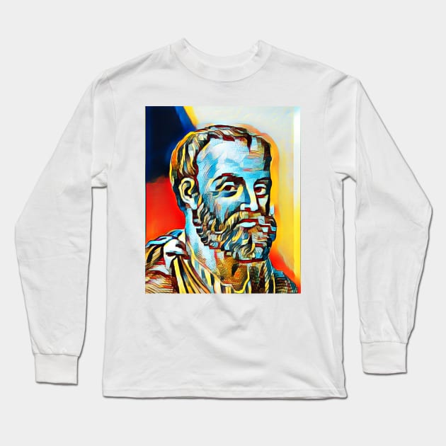 Galen Abstract Portrait | Galen Artwork 4 Long Sleeve T-Shirt by JustLit